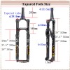BUCKLOS FACTORY32 100*15mm 26/27.5/29" MTB Air Suspension Forks Straight Tapered
