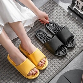 Soft Cooloha Acupressure Slippers - Functional & Office/Home Use Acupressure Slippers Yellow (240)