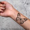 4 x 'Butterfly' Temporary Tattoos - Water Resistant, Skin-Safe, Non-Toxic