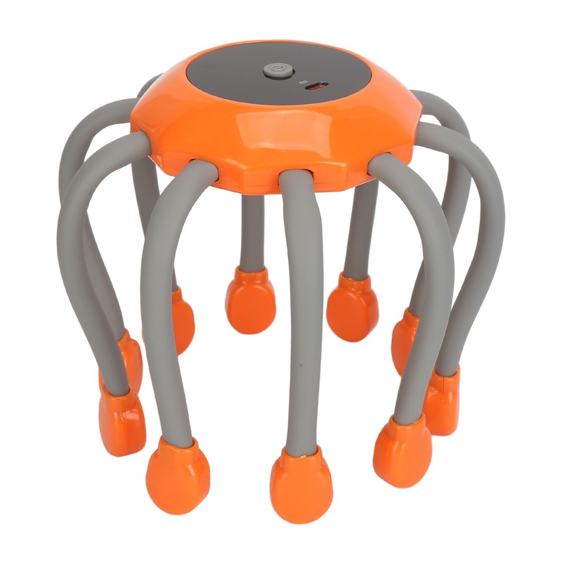 Electric Head Massager 10 Claws Red Lighting Vibration Reduce Stress