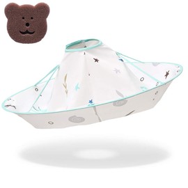 Hairdressing Cape, Hair Apron, Haircutter, Haircut, Cut, Compact, Easy Storage, Foldable, Waterproof, Haircut, Easy to Haircut, Easy to Haircut at Home, Includes Cleaning Sponge