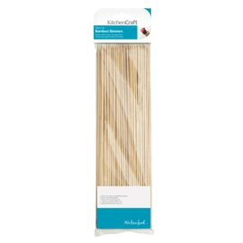 KitchenCraft Bamboo Skewers / Kebab Sticks, 30 cm, Pack of 100