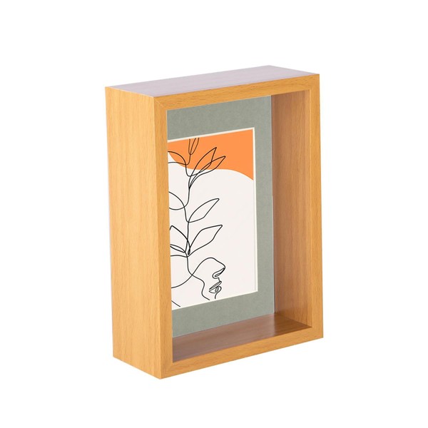 Nicola Spring 3D Deep Box Photo Frame - Standing Hanging