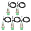 5Pcs Approach Sensor Inductive Proximity Switch NPN NO DC6‑36V 15mm
