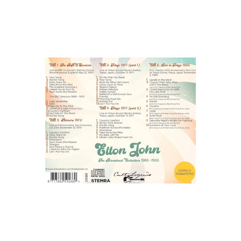 The Broadcast Collection 1968 - 1988 5CD Box Set