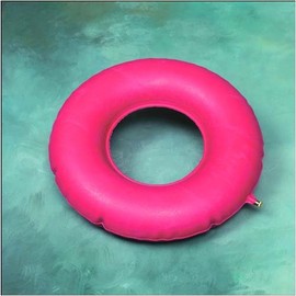 Red Rubber Inflatable Ring 45.72 cm