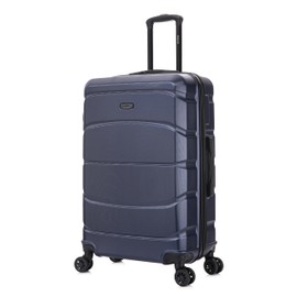 DUKAP SENSE Hardside Luggage with Spinner Wheels | 28 in Durable Lightweight Large Checked Suitcase for Travel | Zipper Clouser Suit Case with Gel Handles and Trolley | Blue
