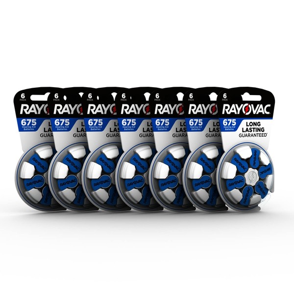 Rayovac Size 675 Hearing Aid Batteries, Hearing Aid Batteries Size 675, 42 Count
