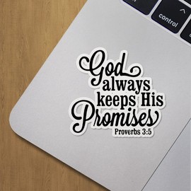 Decal Stickers of God Always Kehis Promises Premium Indoor (No Waterproof) Vinyl Decal Stickers for Laptop Phone Accessory Helmet Car Window Mug Tuber Cup Door Wall Decoration ANDVER3721741BL