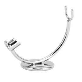 Straight Stand, Stainless Steel Stand, Curved Stainless Steel Stand Base and Polished Steel to Protect & Dry, fits All Popular Brand Razors