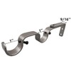 Kowibcl Heavy Duty Curtain Rod Brackets: Adjustable Double Holders, Fits