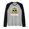 Fruit Lover Gardener Keep Calm Eat Feijoa Raglan Baseball Tee