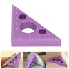 3in Right Angle Measure Ruler Thick Aluminum Alloy 45 Degree