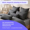 Wolkenfeld Cushion cover 40 x 80 cm, grey anthracite -