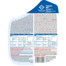 Formula 409 Cleaner Degreaser Disinfectant, Clorox Disinfecting Refill, Healthcare Cleaning and Industrial Cleaning, 128 Ounces - 35300