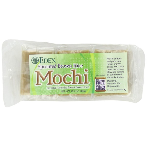 Eden Sprouted Brown Rice Mochi, 10.5-Ounce Packages (Pack of 2)2