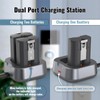 ZIPONAS 1-Pack Dual Port V4 Battery Charger Station for Ring