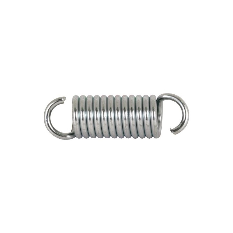 Prime-Line SP 9613 Extension Spring, Spring Steel Construction, Nickel-Plated Finish,