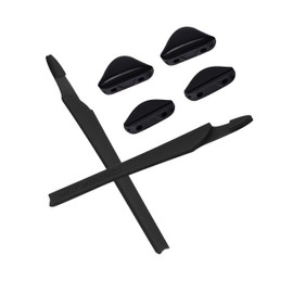 Combine8 Premium Eyeglass Replacement Earsocks Nosepads Rubber Kit for Oakley Crosslink Pro Sweep Sunglass - Black