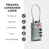 UP Security Suitcase Locks TSA Approved, Small Combination Cable Padlock,