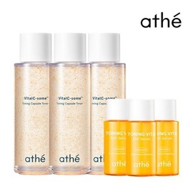 Ate Beauty [Atte] Vital C-Jom Toning Capsule Toner 130ml / [아떼] 바이탈 C좀 토닝 캡슐 토너 130ml X 3