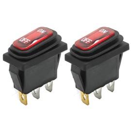 CADUFUELLY On Off Power Switch and 3 Pin Charger Port Replacement for Razor MX350 MX400 RX200 Dirt Rocket RSF650 E300 E200 E100 Electric Scooter Pocket Mod Bellezza Quad ATV, Replaces JF7-82817-20