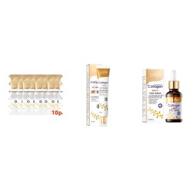 Kit Sadóer Collagen Mascarilla Crema Ojos Sérum Facial Todo Tipo Piel