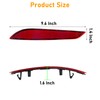Abodvu Compatible with Chevy Cruze Rear Bumper Reflector 2016-2019,Left Driver
