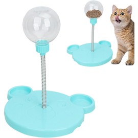 YistarAble Wobbly Dog Treat Toy, Leaking Treats Ball Pet Feeder Toy, Cat Treat Dispenser Ball, Interactive Pet Toy, Feeder for Cats And Small Dogs for Hunting Chasing and Exercise