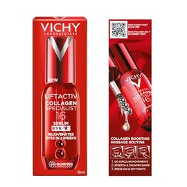 Vichy Liftactiv Collagen Specialist 16 Eye Sérum: Contorno de Ojos Anti-Arrugas y Anti-Ojeras Complejo Pro-Colágeno con Péptidos y Vitamina Cg Efecto 