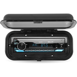 Belva BMRC1B Flip-Up Black Water-Resistant Marine Radio Cover/Radio Splash Guard