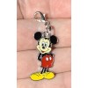 Silver Bashful Mickey Mouse Charm Zipper Pull & Keychain Add
