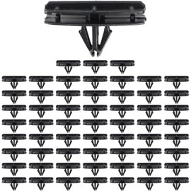 GUIHUAMIGA 60PCS Rivet Fender Flare Rocker Moulding Clip Bumper Shield Retainer Clip Compatible with Chrysler 68039280-AA Jeep Wrangler Liberty 10mm Hole