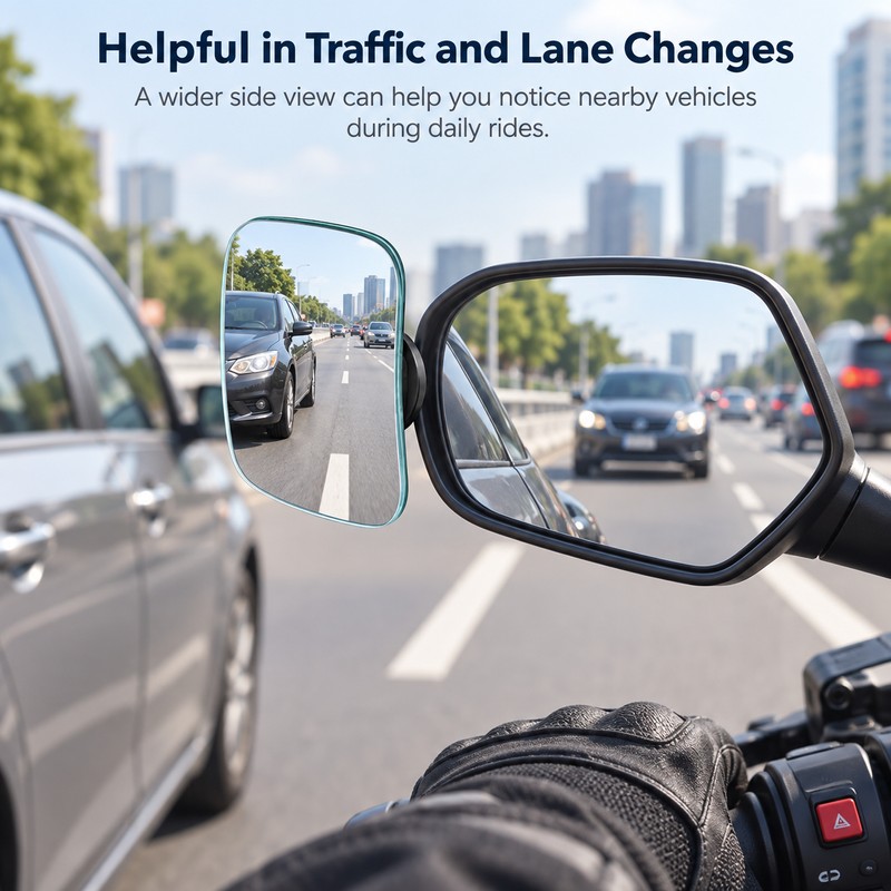 Wide-Angle Blind Spot Mirror for Car & Motorcycle – 360°