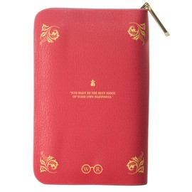 Well Read Book-inspired wallet with all-round zip for literature lovers, vegan faux leather clutch purse, women, Emma, Classic