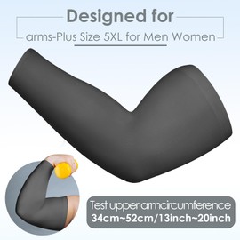 Chuarry 4 Pairs Plus Size Arm Sleeves UV Sun Protection Cooling Ice Silk Oversized Compression Sleeve Cover for Women (Vintage Color)