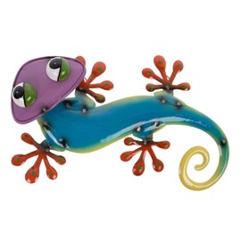 Hobby Lobby Metal Gecko Wall Art, Bouncing Head Design, Spring (Purple)