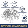 PATIKIL 50 Pcs 20mm ID Internal Retaining Rings E-Clip Snap