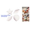 Oasis Supply Seashells and Starfish Sugar Decorations, Cupcake Toppers, 12