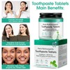 Toothpaste Tablets, Natural Peppermint Hydroxyapatite Toothpaste Tabs, Fluoride Free, Travel