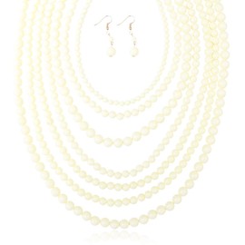 MYS colección para Mujer de Burbujas Juego de Collar de Strand