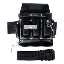 Urrea Estuche Cinturon Portaherramientas De Cuero 7 Compartimiento