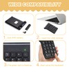 Quwem 18 Key Wireless Numeric Keypad, 2.4G Ultra-Thin Portable Number