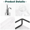 BathAce Coffee Syrup Dispenser for Coffee Bar, Clear Glass Syrup