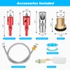 Pig Nipple Waterer, 4-Port Pig Waterer Kit with Float Valve