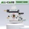 ALL-CARB Carburetor C1U-K54A Replacement for Mantis Tiller 7225 7222M 7222