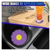 UHANBUT 2PCS Car Cup Coaster, Flower Shaped Silicone Non-Slip Vehicle