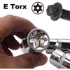 14 Piece E Torx Star Wrench Set with Case, 1/4",