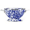 Golden Rabbit Enamelware - 1qt Petite Colander (Cobalt Swirl)