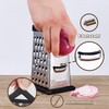YC Kitchen Cheese Grater, Box Grater for Cheese Stainless Steel
